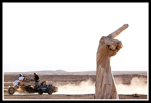 DANIEL POPPER / HAND OF GOD / AFRIKABURN 2011 : TANKWA KAROO NATIONAL PARK