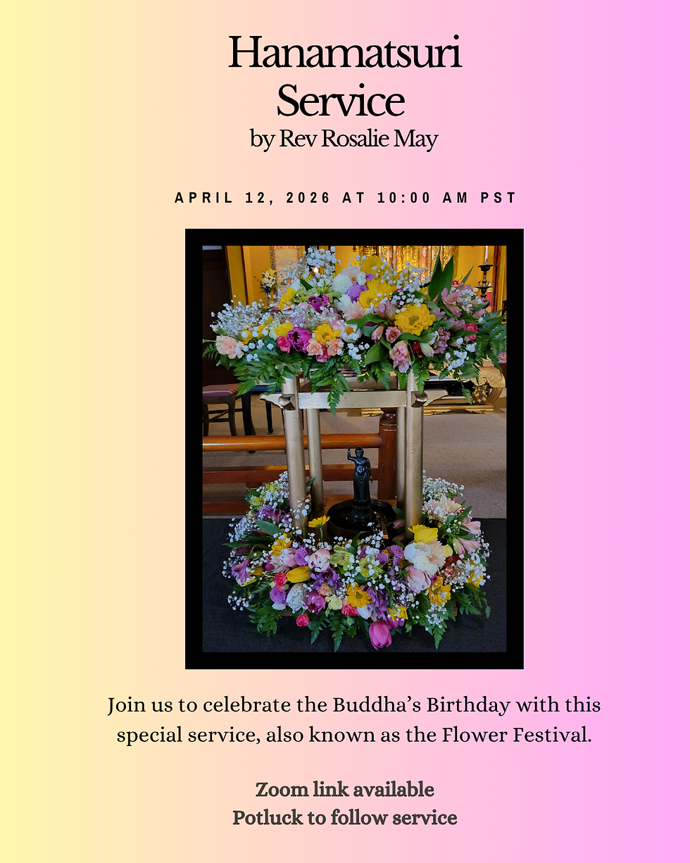 Hanamatsuri "Flower Festival" Service