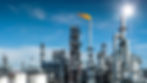 Close-up view Oil and gas industrial refinery zone,Detail of equipment oil pipeline steel