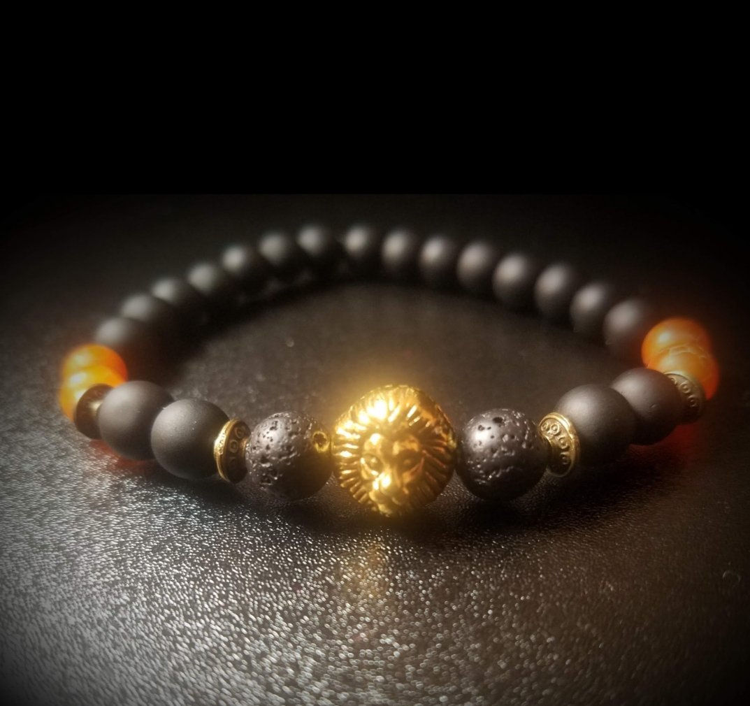 Custom Order Gold Lion with Orange