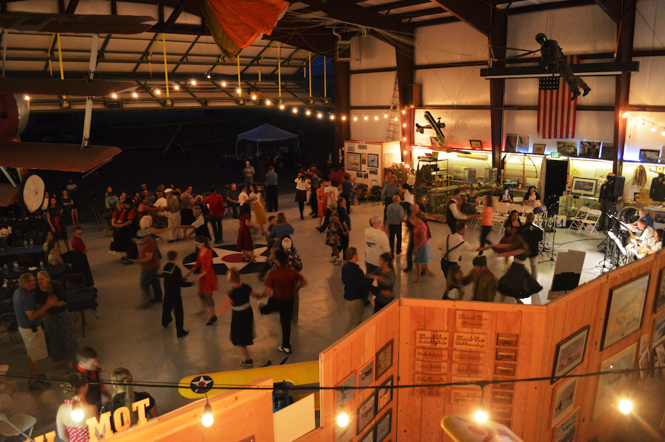Smooth sounds and moves at a hangar dance by Commemorative Air Force Utah Wing in Heber. The CAF-Utah Wing hosts two events a year in June and August. (courtesy image)