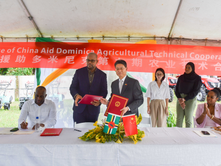 Dominica launches ninth phase of the China Aid agricultural Project and receives materials, machinery