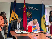 Barbados and China sign development cooperation agreement