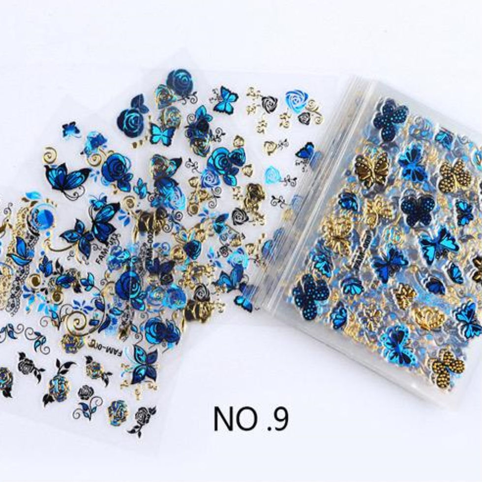 Miniatura: PEGATINAS 3D AUTOADHESIVAS PARA DECORACIÓN DE UÑAS NAIL STICKERS 2PCS