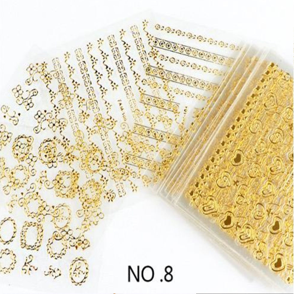 Miniatura: PEGATINAS 3D AUTOADHESIVAS PARA DECORACIÓN DE UÑAS NAIL STICKERS 2PCS