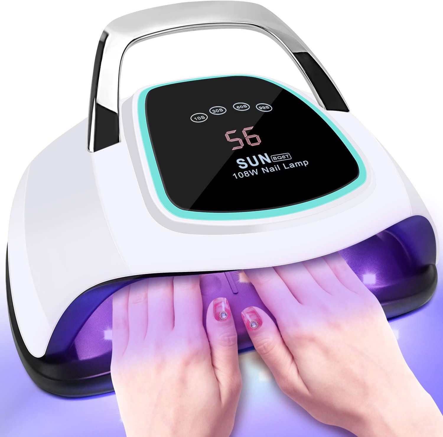 LAMPARA DE UÑAS AMBAS MANOS 108W Nail Dryer UV LED Nail Lamp