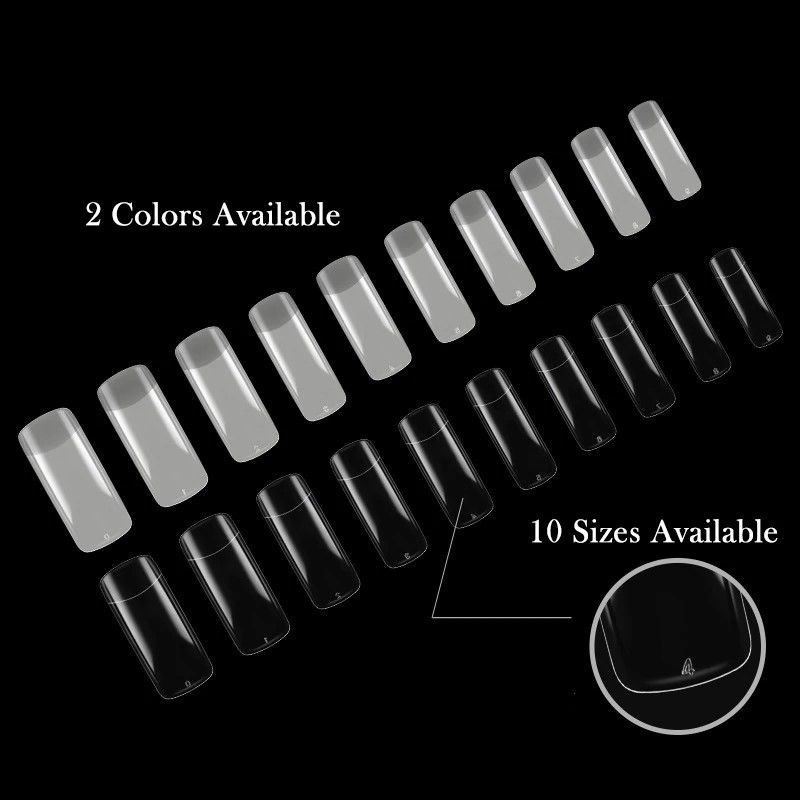 Miniatura: UÑAS CUADRAS NATURAL 100PCS SQUARE NATURAL NAILS 100PC