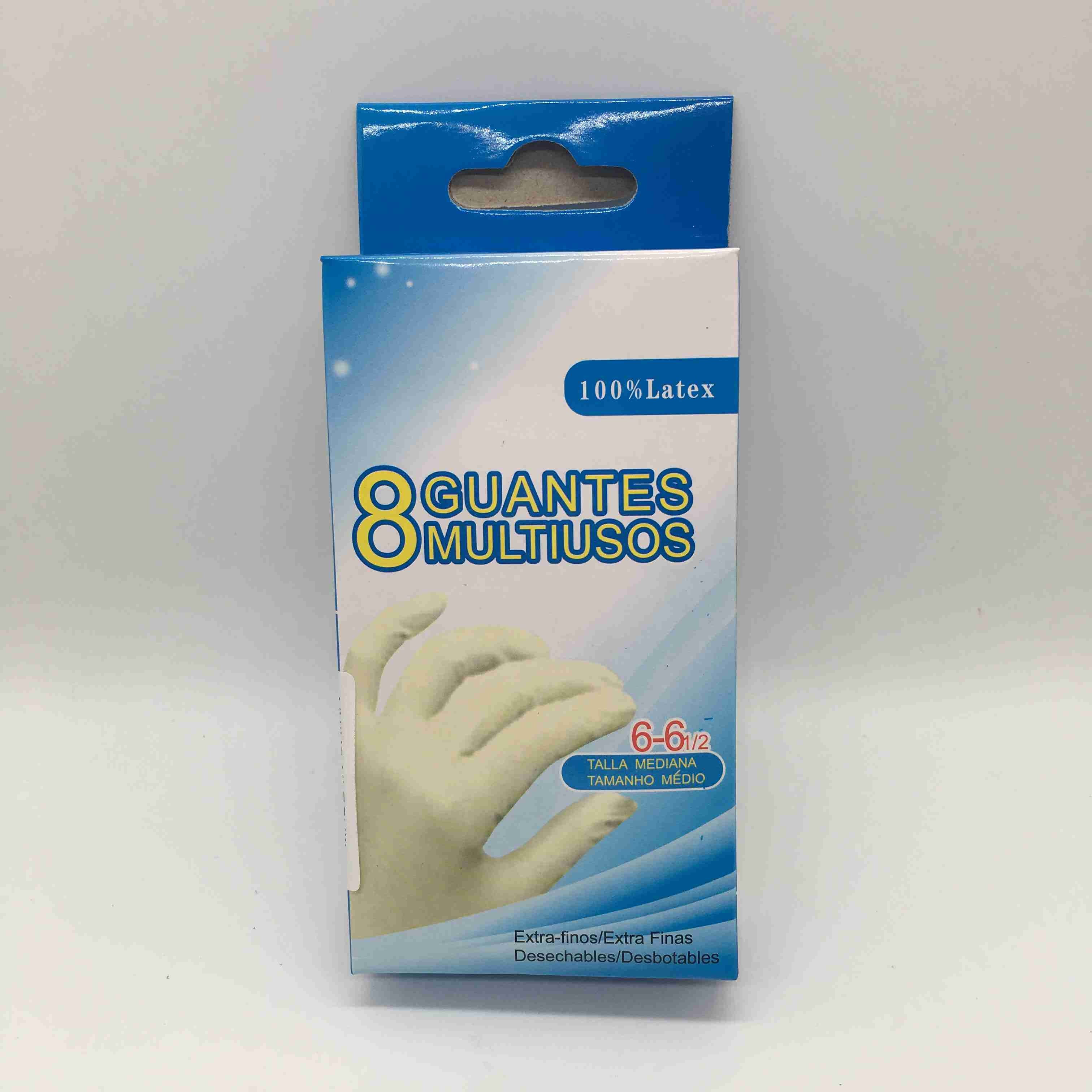 DISPOSABLE GLOVES 8PCS (s. 6 -6 1/2)