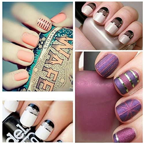 Miniatura: TIRAS ADESIVAS Colors Rolls Striping Tape Line Nail Art Decoration Sticker 12PCS