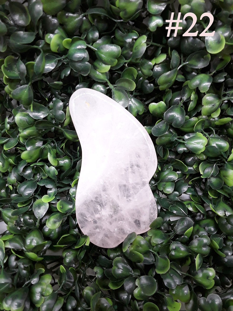 Miniatura: MASAJEADOR FACIAL CUARZO GUASHA HERRAMIENTA DE MASAJE GUASHA