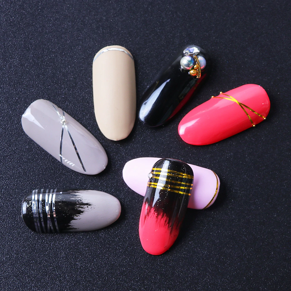 Miniatura: TIRAS ADESIVAS Colors Rolls Striping Tape Line Nail Art Decoration Sticker 12PCS