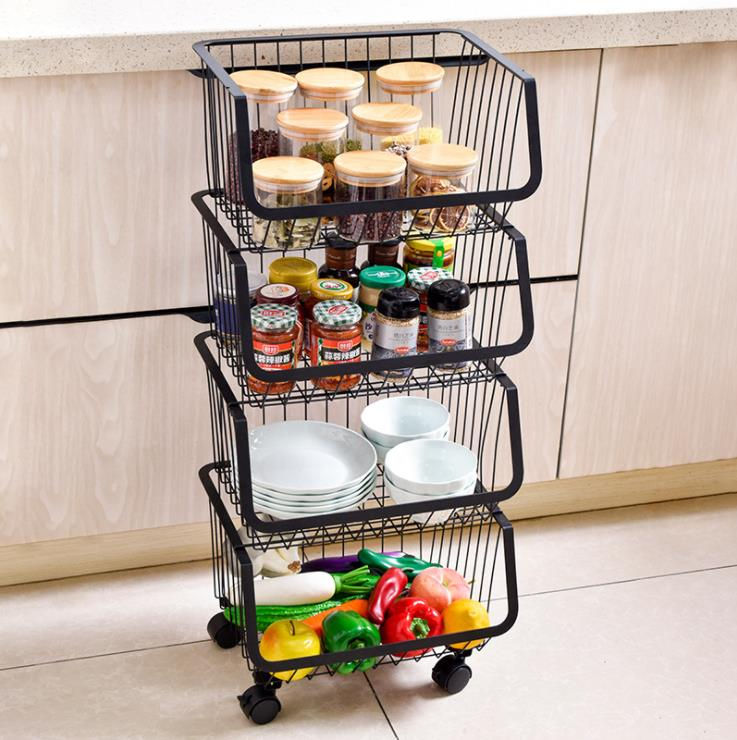 Miniatura: CESTA APLIBALE PARA COCINA, BAÑO, OFICINA, ETC. DE 4 CAPAS
