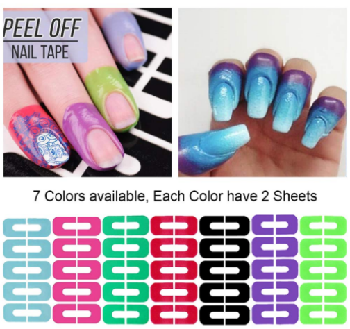 Miniatura: TAPE DE UÑAS ANTI-DESBORDAMIENTO/ Disposable Peel Off Sticker U-Shape Tape