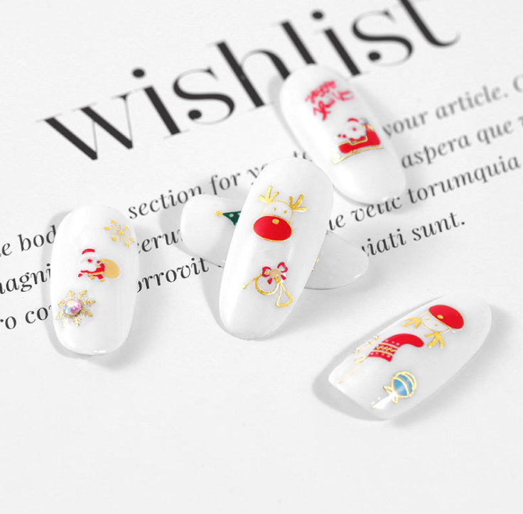 Miniatura: NAVIDAD PEGATINAS 3D AUTOADHESIVAS PARA DECORACIÓN DE UÑAS NAIL STICKER