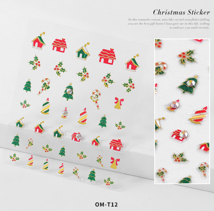 Miniatura: NAVIDAD PEGATINAS 3D AUTOADHESIVAS PARA DECORACIÓN DE UÑAS NAIL STICKER