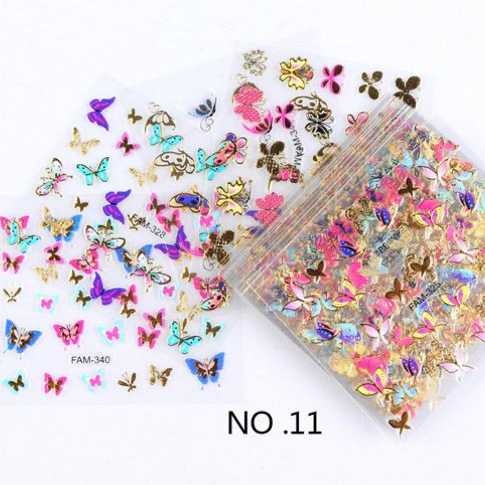 Miniatura: PEGATINAS 3D AUTOADHESIVAS PARA DECORACIÓN DE UÑAS NAIL STICKERS 2PCS