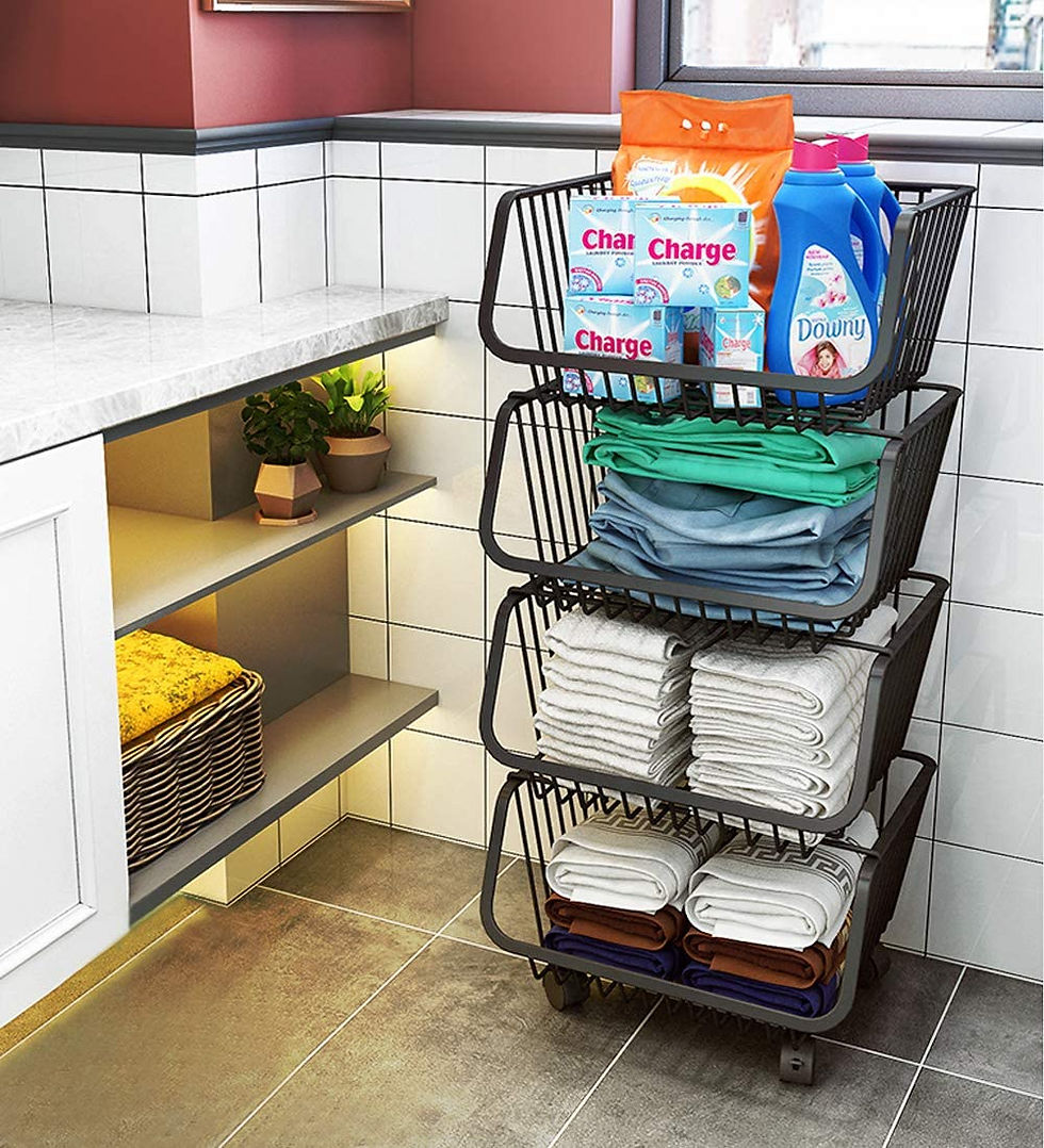 Miniatura: CESTA APLIBALE PARA COCINA, BAÑO, OFICINA, ETC. DE 4 CAPAS