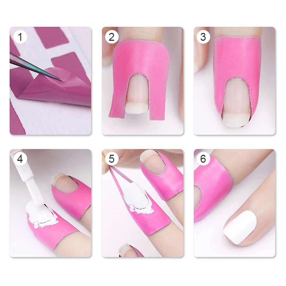 Miniatura: TAPE DE UÑAS ANTI-DESBORDAMIENTO/ Disposable Peel Off Sticker U-Shape Tape