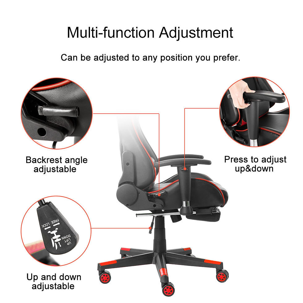 Miniatura: SILLA LUJOSA PARA JUEGOS DE PC, ERGONOMICA LUXURY GAMER CHAIR