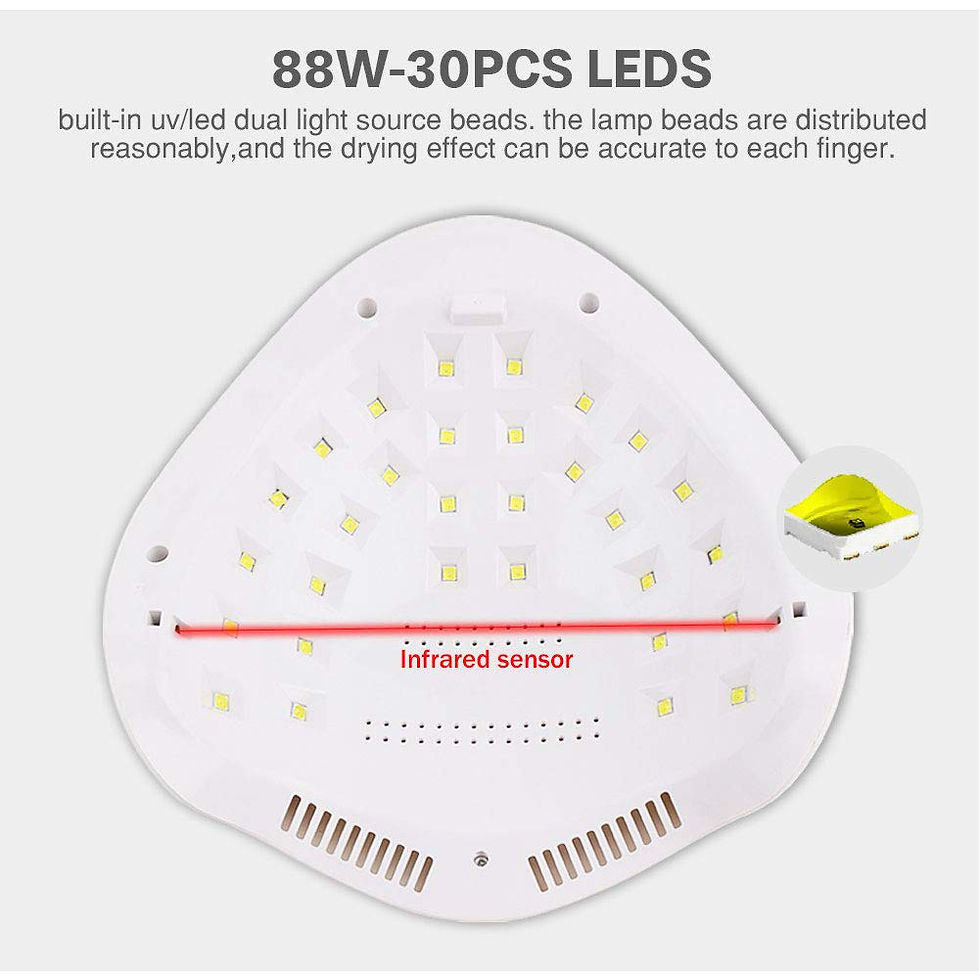 Miniatura: LAMPARA DE UÑAS AMBAS MANOS CON SENSOR 88W UV LED Nail Lamp Intelligent Manicure