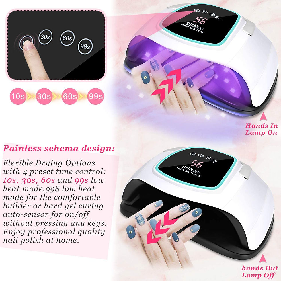 Miniatura: LAMPARA DE UÑAS AMBAS MANOS 108W Nail Dryer UV LED Nail Lamp