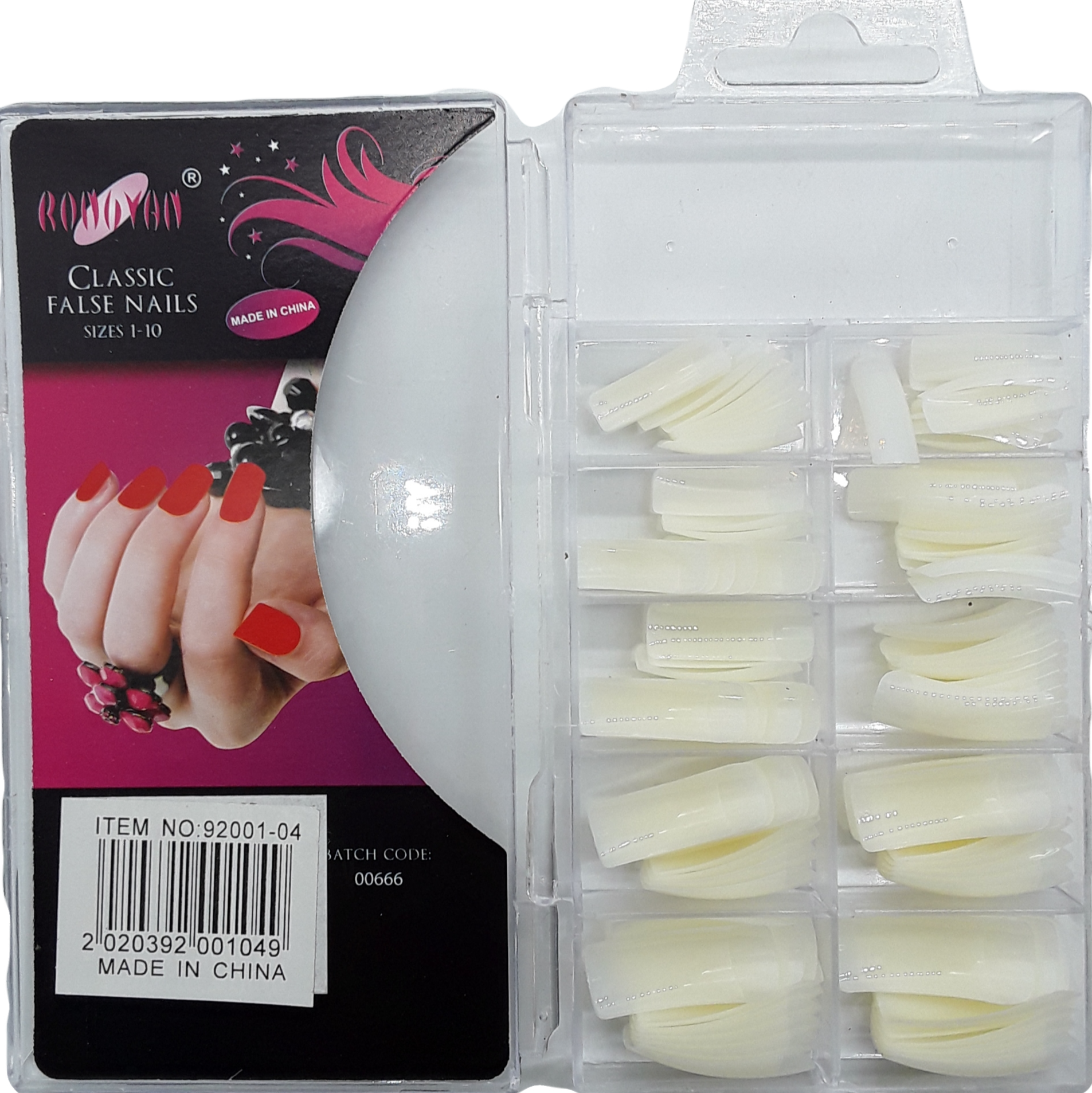 UÑAS CUADRAS NATURAL 100PCS SQUARE NATURAL NAILS 100PC