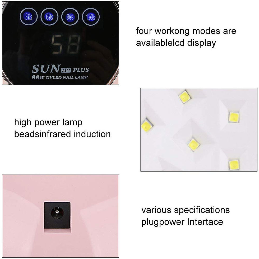 Miniatura: LAMPARA DE UÑAS AMBAS MANOS CON SENSOR 88W UV LED Nail Lamp Intelligent Manicure