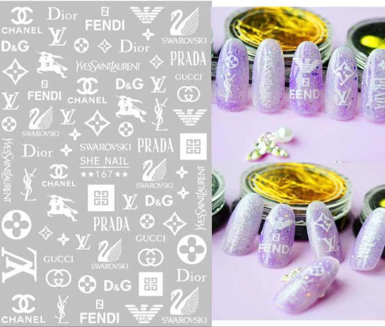 Miniatura: PEGATINAS 3D AUTOADHESIVAS DE MARCA PARA DECORACIÓN DE UÑAS BRAND NAIL STICKERS