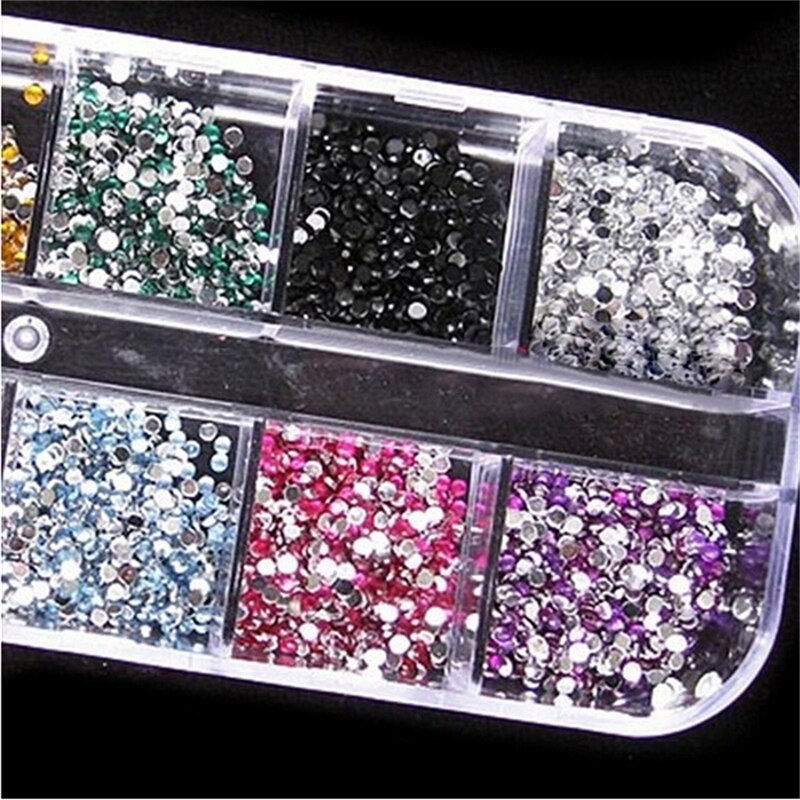 Miniatura: PIEDRERIA BRILLO PARA UÑAS MAQUILAJE NIAL COLORS RHINESTONE
