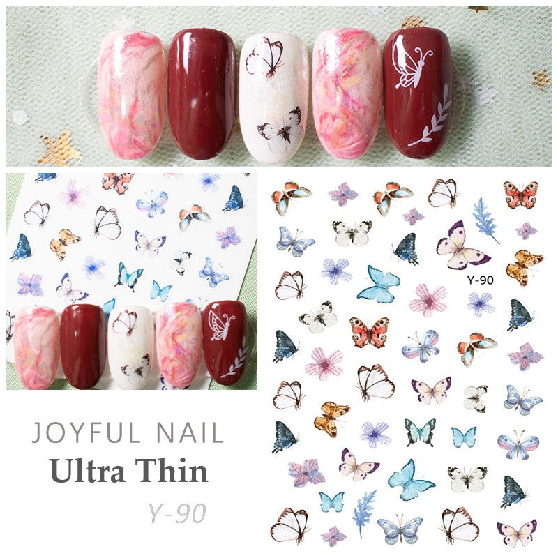 Miniatura: PEGATINAS 3D AUTOADHES DE MARIPOSA PARA DECORACIÓN DE UÑAS NAIL STICKERS 的副本 的副本