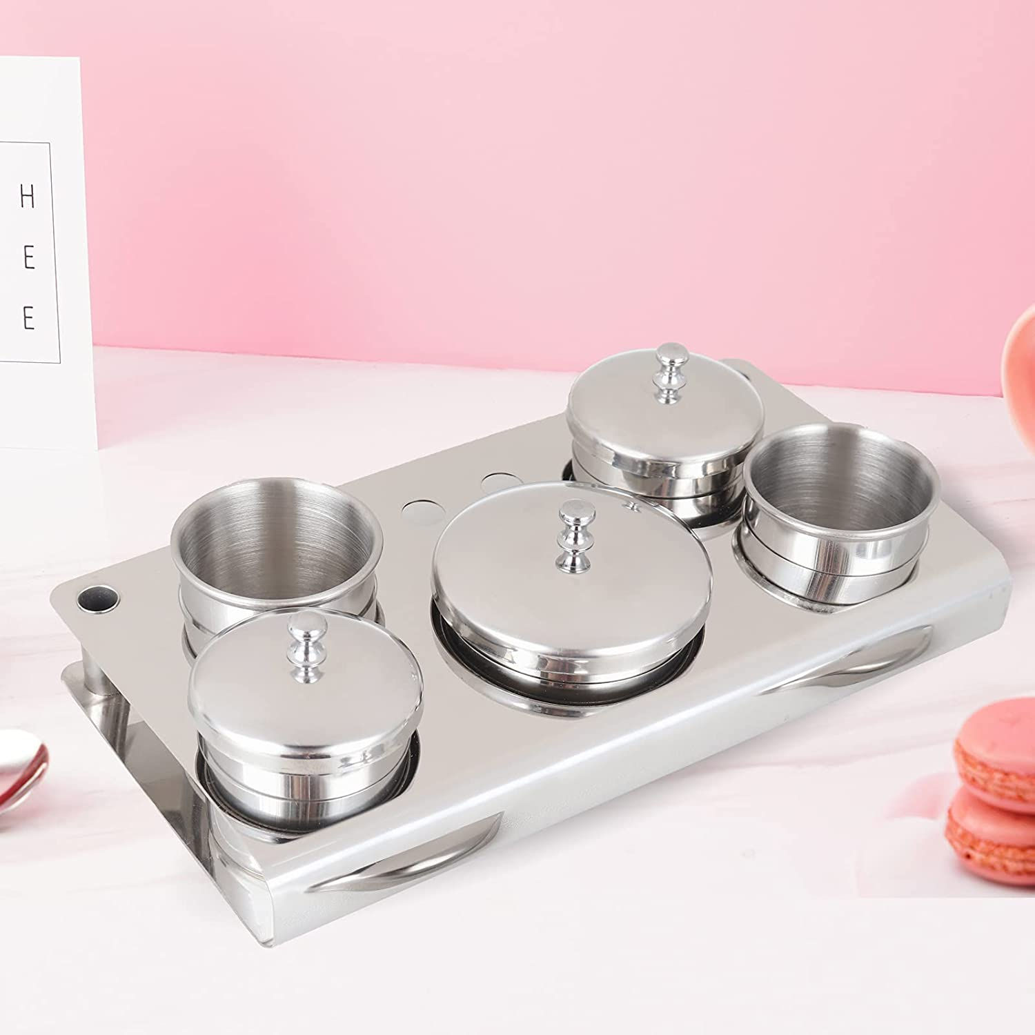 ART DISPENSER Acero Inoxidable, Herramientas de uñas acrílico líquido polvo