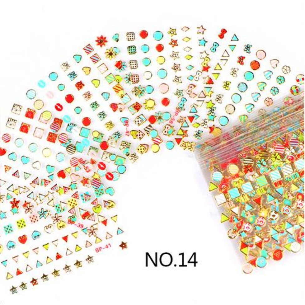 Miniatura: PEGATINAS 3D AUTOADHESIVAS PARA DECORACIÓN DE UÑAS NAIL STICKERS 2PCS