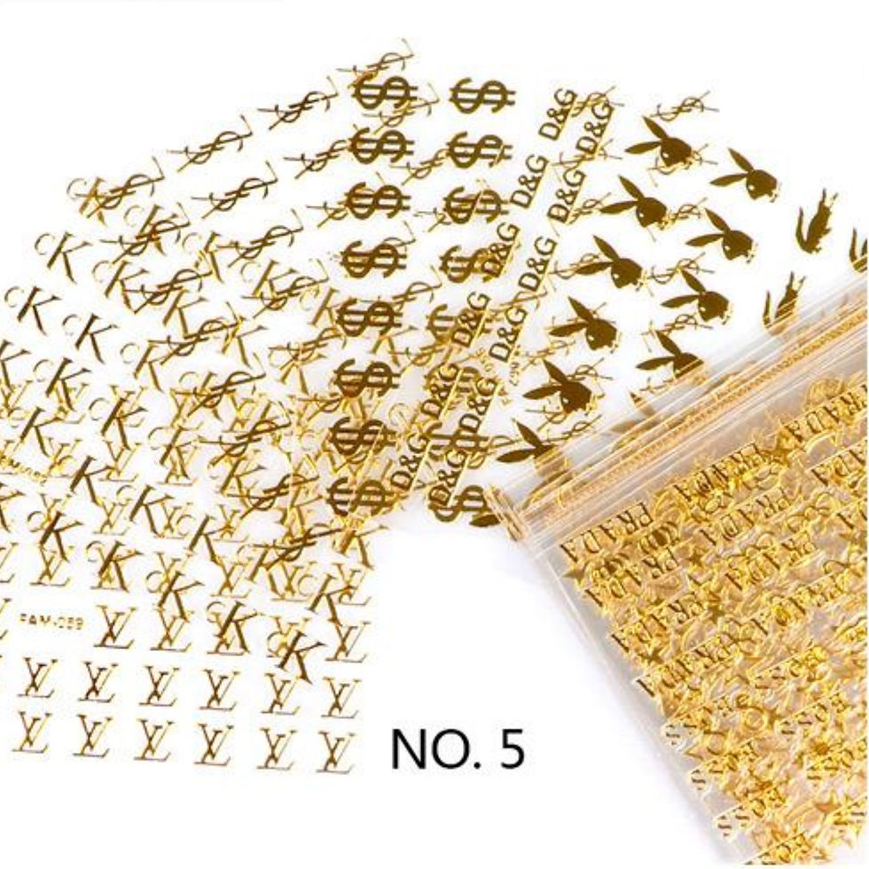 Miniatura: PEGATINAS 3D AUTOADHESIVAS PARA DECORACIÓN DE UÑAS NAIL STICKERS 2PCS