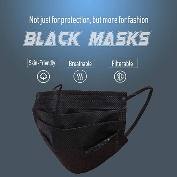 Miniatura: MASCARILLA QUIRURGICA NEGRA 50PK