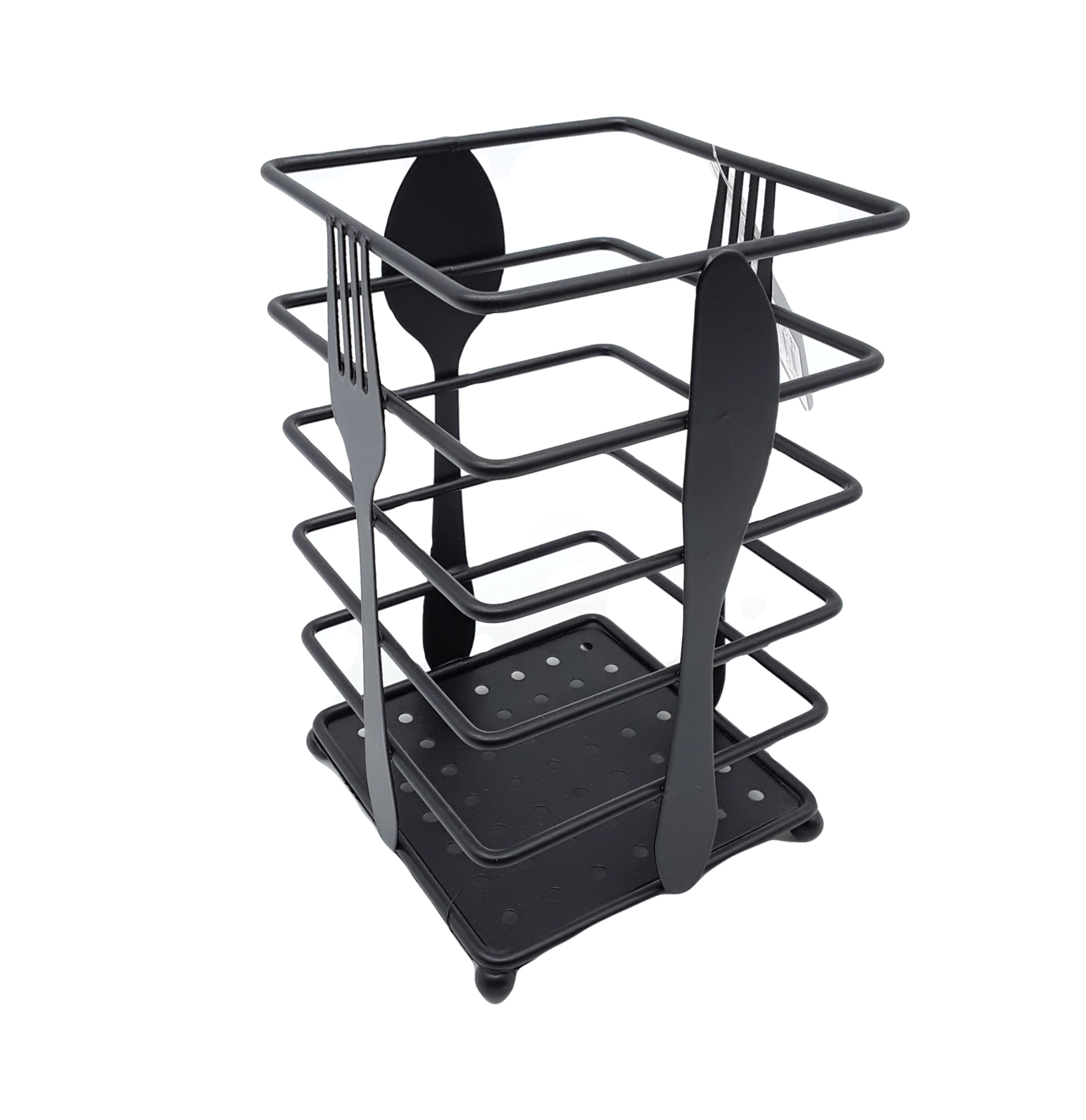 PORTA CUCHILLO Y TENEDOR CUADRADO  DE HIERRO