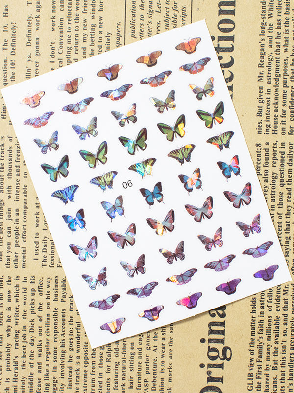 Miniatura: PEGATINAS 3D AUTOADHESIVAS DE MARIPOSA PARA DECORACIÓN DE UÑAS NAIL STICKERS