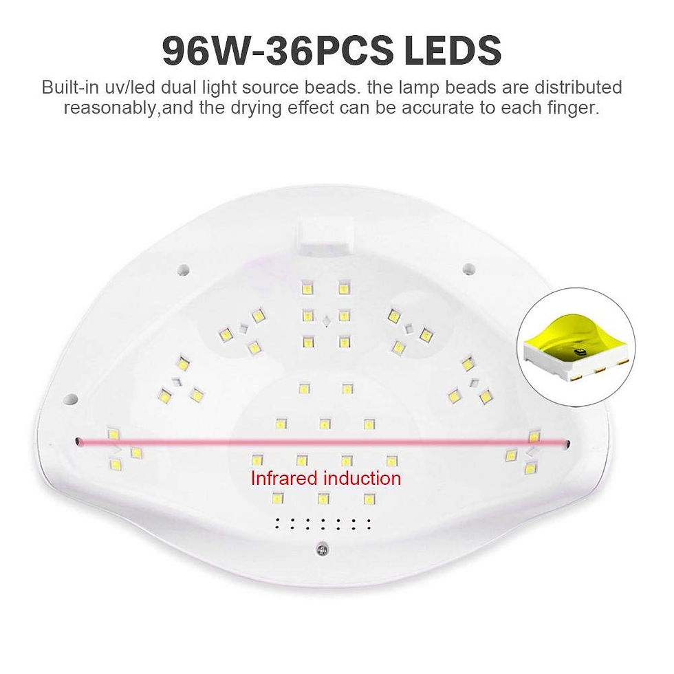 Miniatura: LAMPARA DE UÑAS AMBAS MANOS CON SENSOR 96W UV LED Nail lamp Nail Dryer