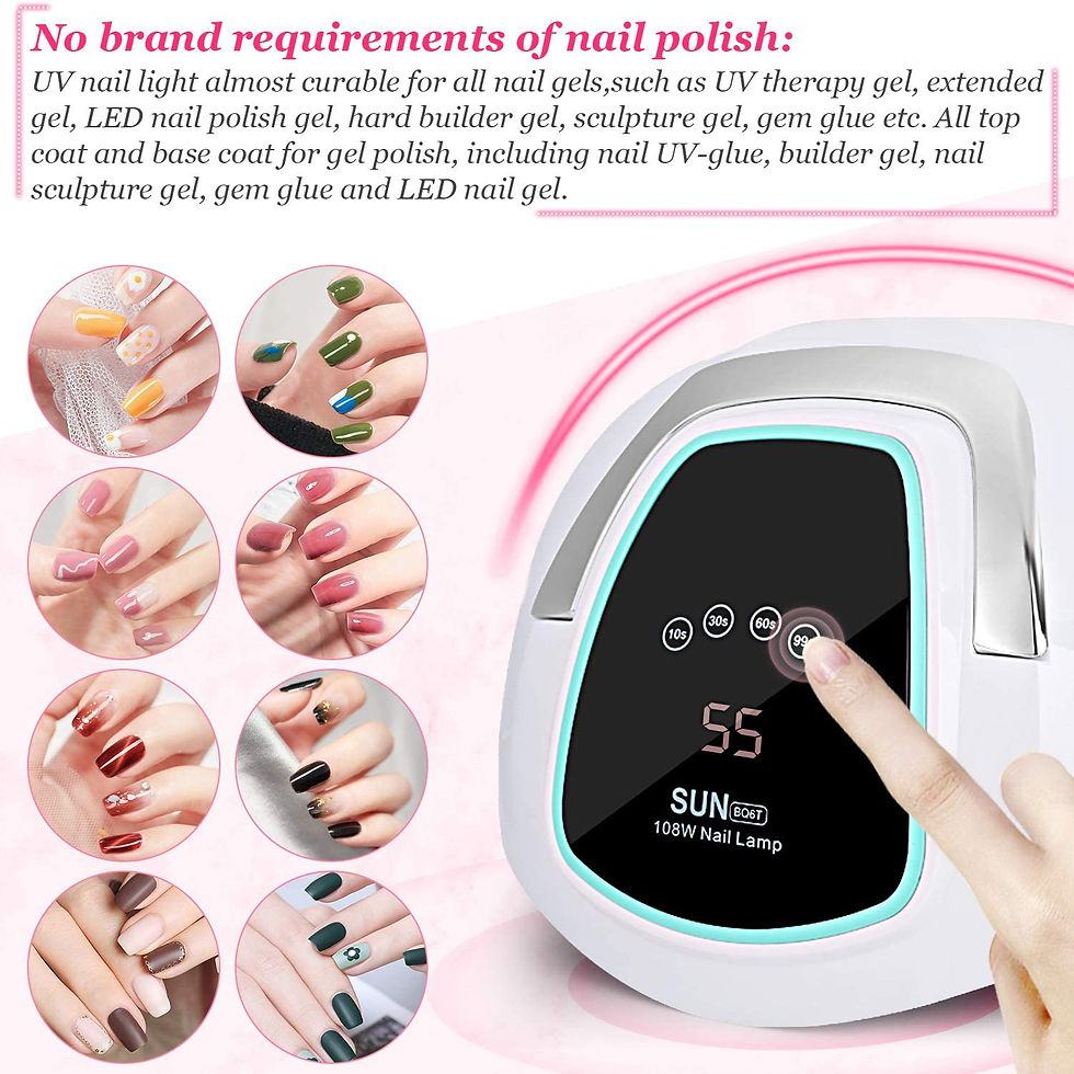 Miniatura: LAMPARA DE UÑAS AMBAS MANOS 108W Nail Dryer UV LED Nail Lamp