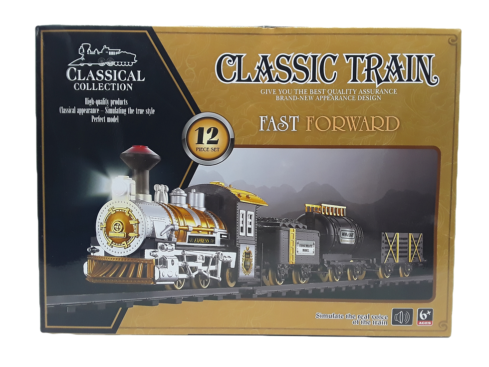 CLASSIC TRAIN RAIL LIGHTS AND MUSIC