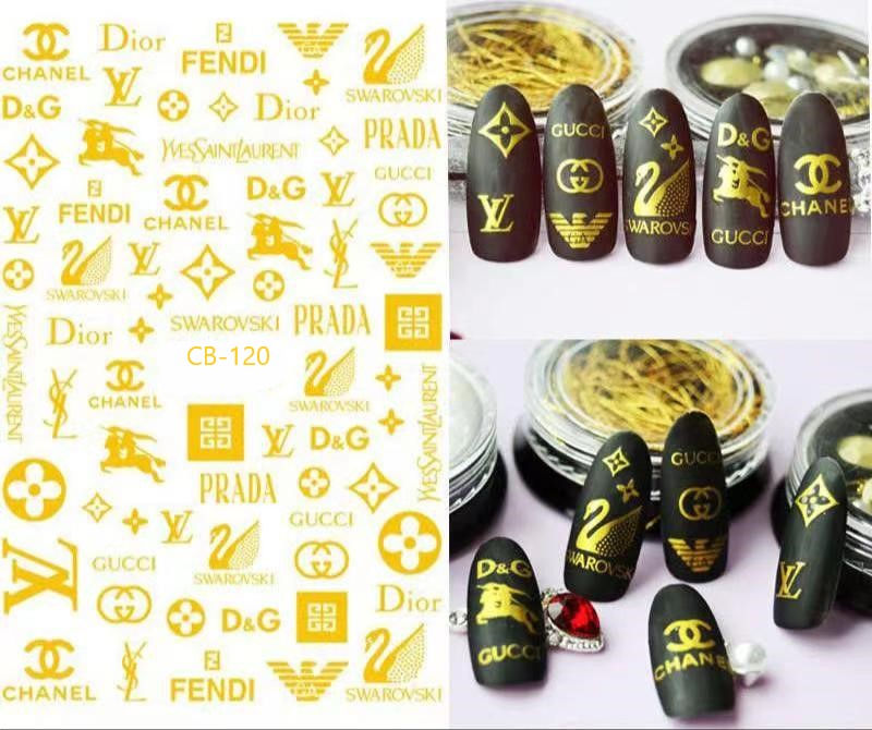Miniatura: PEGATINAS 3D AUTOADHESIVAS DE MARCA PARA DECORACIÓN DE UÑAS BRAND NAIL STICKERS