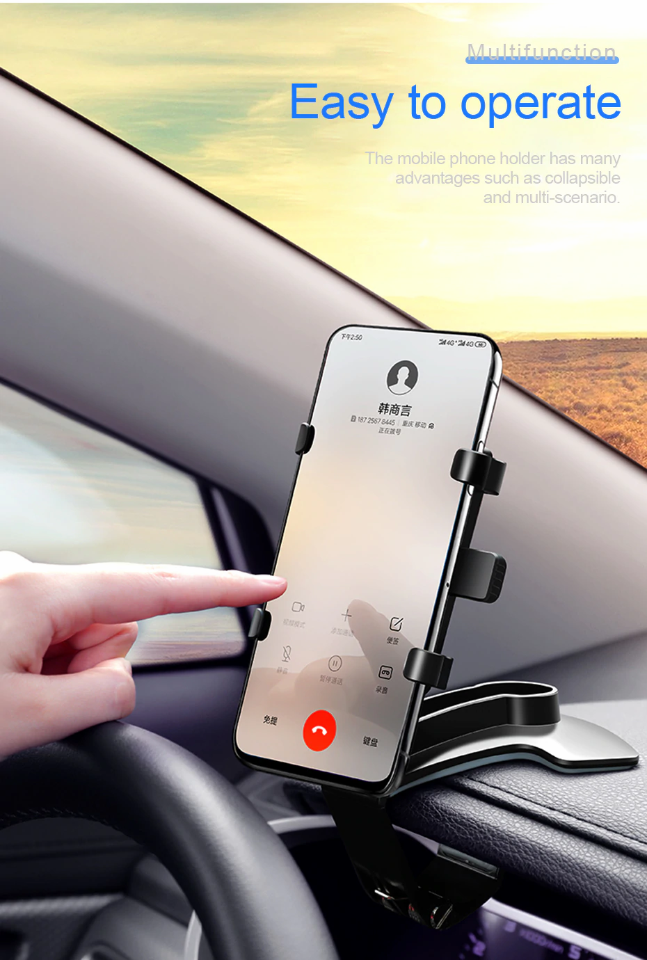 Miniatura: SOPORTE DE MOVIL 360 ADJUSTABLE CAR PHONE HOLDER