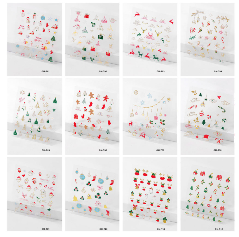 Miniatura: NAVIDAD PEGATINAS 3D AUTOADHESIVAS PARA DECORACIÓN DE UÑAS NAIL STICKER