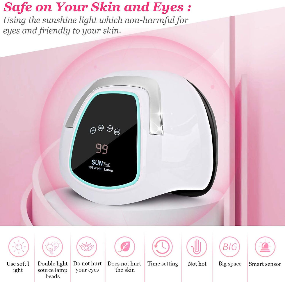 Miniatura: LAMPARA DE UÑAS AMBAS MANOS 108W Nail Dryer UV LED Nail Lamp