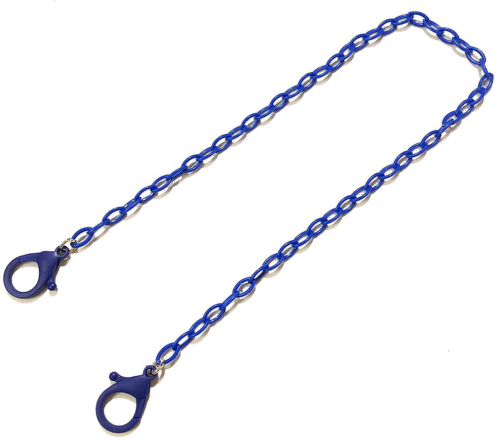 Miniatura: MULTI COLOR CHAIN FACE MASK KEEPER, SAFETY HOLDER NECKLACE