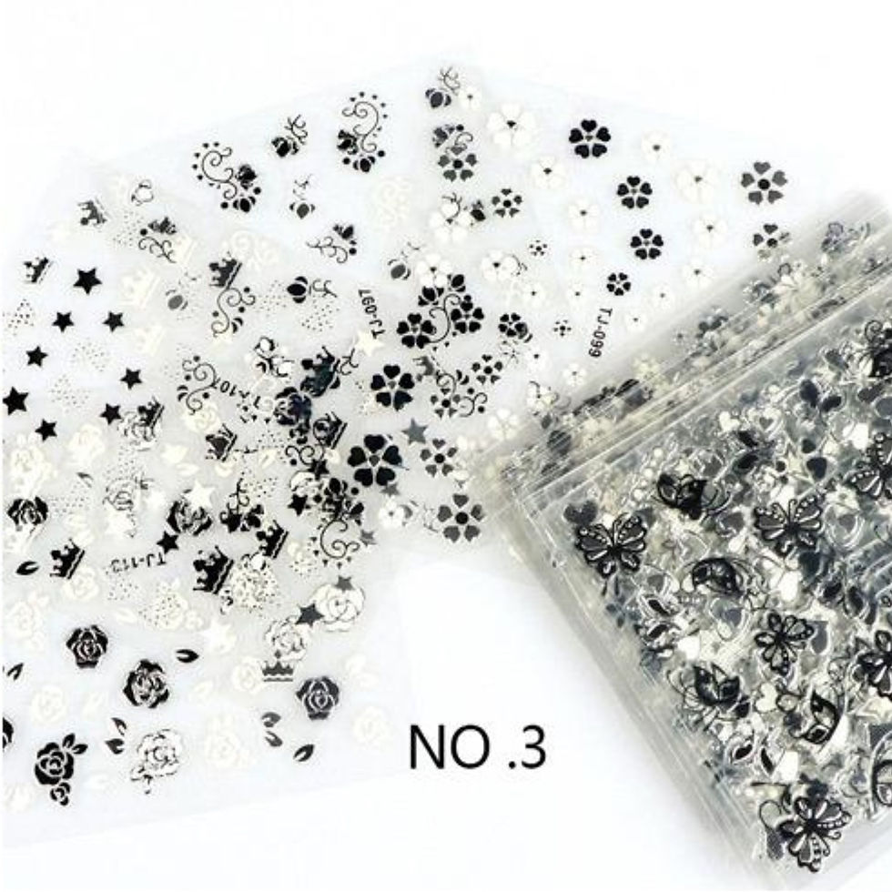 Miniatura: PEGATINAS 3D AUTOADHESIVAS PARA DECORACIÓN DE UÑAS NAIL STICKERS 2PCS
