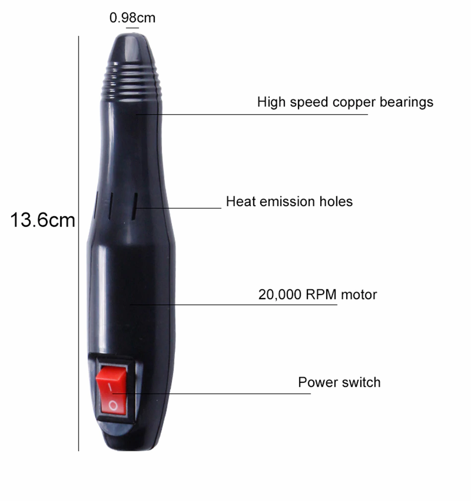 Miniatura: PULIDOR DE UÑAS NAIL DRILL 17000RPM