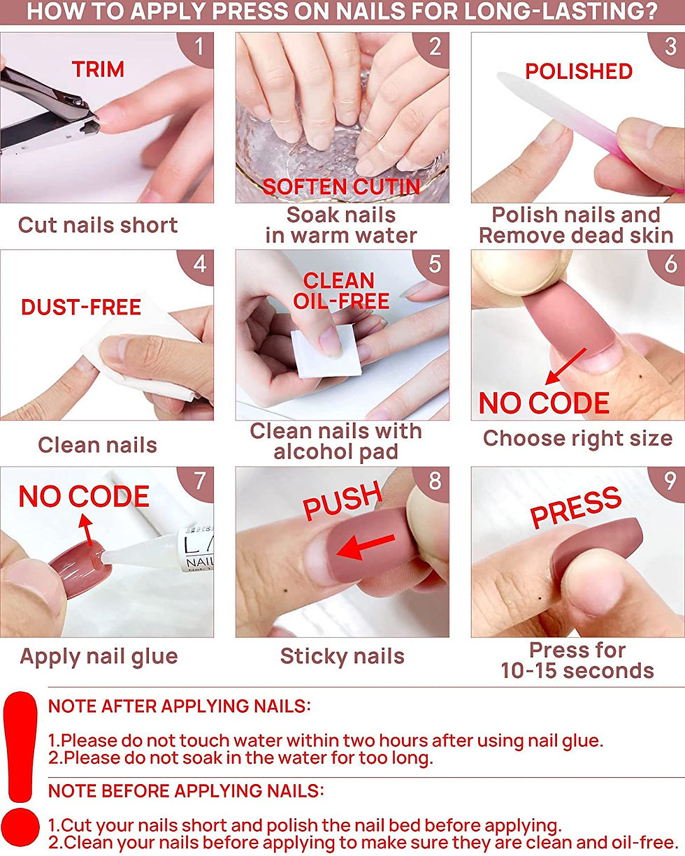 Miniatura: PRESS ON TIPS MARBLED