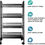 Miniatura: PLANCHA DE REJILLA MÓVIL DE 4 CAPAS / 4 Tier Organizer Metal Rolling Storage