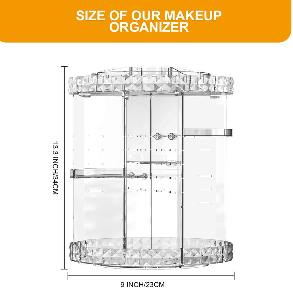 Miniatura: ORGANIZADOR DE MAQUILLAJE ACRÍLICO GIRATORIO DE 360 GRADOS