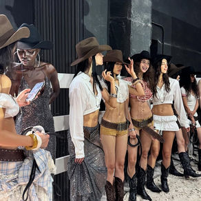 Behind the scenes of Sweet Chilling SS25 show of models